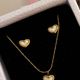 White heart set