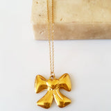 Ribbon heart necklace